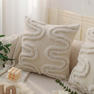 Cojín Decorativo de Yute Estilo Boho-Chic, con Estampado Floral de Lujo, 18x18, Portátil, con Relleno de 450g, Paquete de 1 - Product Image 6
