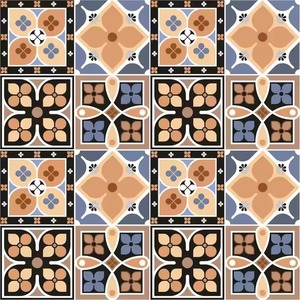 Carreaux de sol en céramique numérique en porcelaine 400x400mm, antidérapant, bon marché, design marocain, qualité exportation, 40x40cm - Product Image 4