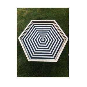 Plateau d'incrustation de mère d'excellente qualité pour la maison cuisine plateau de table à manger Design attrayant plateau de service de stockage de nourriture d'incrustation de mère - Product Image 1