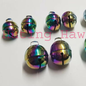 Campanas de cetrería Latón y plata Arco Iris Multicolor Tono alto para todas las mascotas - Product Image 5