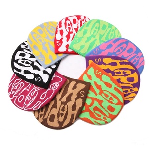 Vente en gros de bonnet tricoté en jacquard acrylique 100%, bonnet en mohair, chapeaux d'hiver personnalisés pour la plage ou les affaires, caractéristique commune du tissu - Product Image 5