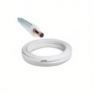 Rouleau de 50 m de tuyau de climatisation en cuivre isolé et recouvert de 5/8 pouces, tuyaux en cuivre de qualité supérieure pour systèmes CVC - Product Image 2
