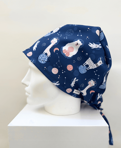 Capuchon de gommage régulier OEM avec impression personnalisée réglable élastique anti-rides multi-usage hygiéniste dentaire uniforme de clinique casquettes de gommage lavables - Product Image 1