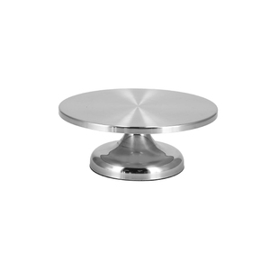 Bandeja de soporte de pastel de metal personalizada al por mayor, base superior redonda de boda OEM de India, suministro a granel para compradores comerciales, industria alimentaria - Product Image 1