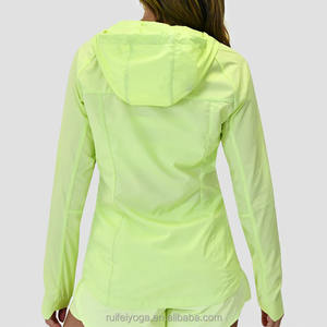 Custom Lightweight hoodies Solid Color 100% Polyester Soft Shell Hooded Women Running Waterproof <b>Camping</b> <b>Windbreaker</b> Jacket - Product Image 1