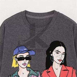 Camisetas bordadas personalizadas para mujer: algodón de alta calidad con diseños de bordado personalizados, perfecto para ropa informal - Product Image 6