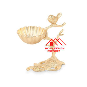 Plato decorativo de hoja chapada en oro de gran venta, porciones de tendencia para boda y fiesta, pedido mínimo de 100 Uds. - Product Image 6