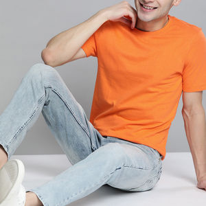 เสื้อยืดลำลองคุณภาพสูงของผู้ชายผ้าไมโครไฟเบอร์คอเสื้อลูกเรือแห้งเร็วระบายอากาศได้ดีแฟชั่นใหม่ผ้าฝ้าย100% ออกแบบได้ตามต้องการ - Product Image 3