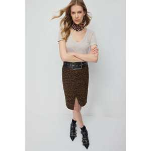 Camiseta básica de lino con cuello en V - Product Image 1