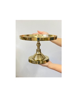 Premium quality elegant handcrafted metal cake stand with antique finished <b>resin</b> epoxy mold dessert table displays - Product Image 3