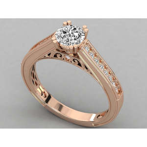 9K Gold Solitaire Lab Grown Diamond Ladies Ring Fine Jewelry IGI Certificate Yellow White Gold 14K Purity Engagement Promise - Product Image 4