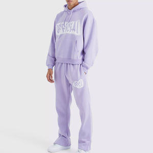 Último diseño de moda, chándal liso para correr, conjunto de 2 piezas para hombre, chándal para hombre, Jersey personalizado, chándales con capucha - Product Image 6