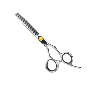 Ciseaux amincissants vis en or 5.5 "ciseaux à cheveux vis en or pour ciseaux amincissants de beauté avec repose-doigt fixe - Product Image 1