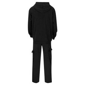 Ensemble de survêtement imprimé grande taille pour femmes hiver athlétique 2 pièces uni décontracté à capuche manches longues tenue de jogging - Product Image 5