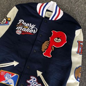 Chaqueta Universitaria de Béisbol Personalizada para Hombre, Bordado Chenille de Alta Calidad, Chaqueta Varsity de Cuero con Letras, Muy Solicitada - Product Image 3