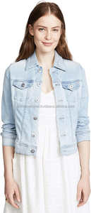 Chaqueta Vaquera de Moda para Mujer, Estilo Universitario Vintage, Tallas Grandes XXS, 100% Algodón Ecológico, Reversible, Venta al Por Mayor - Product Image 6