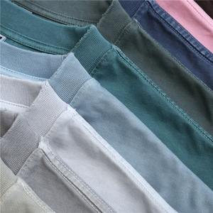 Camisetas de 100% algodón para hombre con lavado ácido, precio al por mayor, ropa deportiva para gimnasio, Camiseta holgada informal de talla personalizada para hombre - Product Image 4