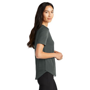 Blue <b>Slim</b> Fit Womens Round Neck Short Sleeve T-Shirt - Product Image 5