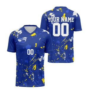 Maillot de football personnalisé vierge pour hommes, tenue de football d'équipe, taille plus, maillot de football authentique, tissu unique, maillot de football - Product Image 5