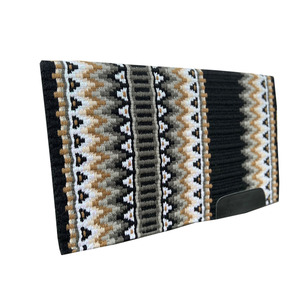 Tapis de selle western multicolore à motif Navajo, tissé à la main en laine, contourné, confortable et durable, pour cheval - Product Image 1