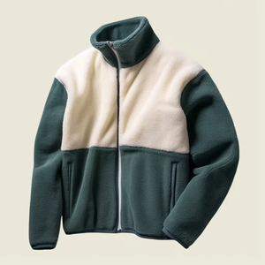 Hiver Essentiel Col roulé en Sherpa de haute qualité pour femmes Sweat à capuche zippé Broderie personnalisable Pull en sherpa doux pour femmes - Product Image 3