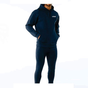 2024 nouveau survêtement pour hommes sweat à capuche personnalisé 100% coton tissu respirant Logo personnalisé course survêtement de plein air pour hommes - Product Image 1