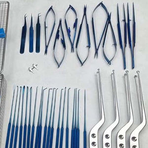 Juego de 40 instrumentos neuroquirúrgicos de marca e instrumentos de cirugía microoftálmica - Product Image 3