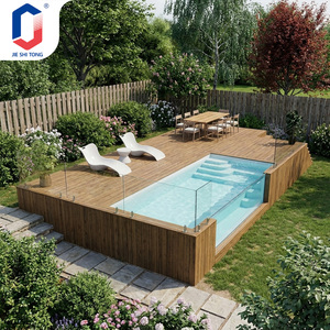 Piscine hors sol moderne en conteneur avec fenêtre en verre, coque en acrylique et fibre de verre, piscine prête à l'emploi pour la maison et les centres de villégiature - Product Image 1
