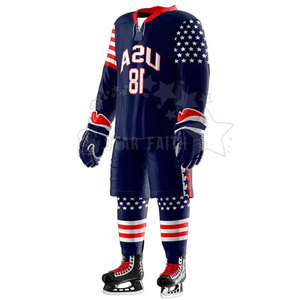 Uniforme d'équipe de hockey sur glace personnalisé maillot respirant à impression personnalisée avec tenue de pantalon uniforme de hockey sur glace de qualité supérieure - Product Image 6