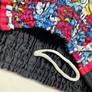 กางเกงมวยไทยขาสั้นผ้าแคนวาสแบบพรีเมี่ยมสำหรับผู้ชายกางเกงคิกบ็อกซิ่งลายสีพื้นลำลองสำหรับฝึกซ้อมซ้อมซ้อมซ้อมกีฬาเอวกลางแบบดิจิตอล - Product Image 5