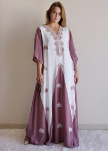 Venta al por mayor de ropa de mujer Bohemia 100% de algodón escote en V elegante de verano señora de talla grande tejido hasta el suelo vestido Maxi bohemio informal - Product Image 4