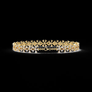 Pulsera de diamantes cultivados en laboratorio de estilo clásico en oro amarillo de 14 quilates Joyería de moda con regalo de estilo clásico elegante para cualquier ocasión - Product Image 5