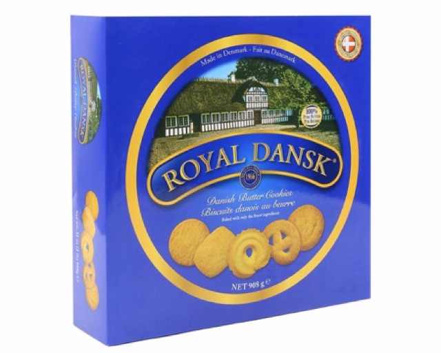 Royal Dansk Cookie Selection- No Preservatives or Coloring Added/Royal Dansk - Danish Butter Cookies - 340g - Pack of 2 Tins