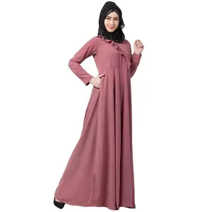 Abaya Dubai Muslim Women Muslim Dress Long-sleeved Abayas for Muslim Woman Kaftan Floral Print Abaya Dress at Bulk Prices OEM