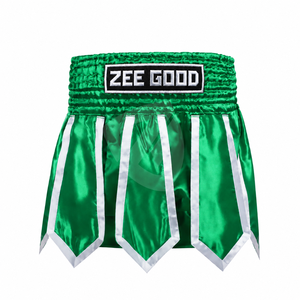 Pantalones Cortos de Boxeo con Solapas para Entrenamiento, Fitness, Gimnasio, Combate, Falda de Boxeo, Diseño de Logotipo Personalizado Profesional, Satén, Kickboxing - Product Image 1