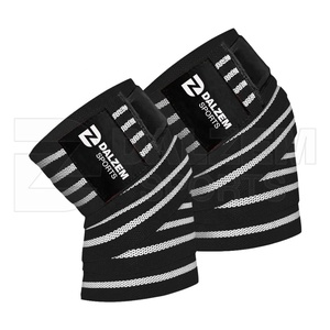 Custom Logo Fitness Safety <b>Knee</b> Wraps <b>Compression</b> Weightlifting Powerlifting Squats Bodybuilding <b>Knee</b> Lifting Wrap - Product Image 4