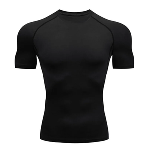Camiseta de hombre para entrenamiento al aire libre Fitness gimnasio Jogging correr sudadera camisetas de compresión apretado elástico transpirable - Product Image 5