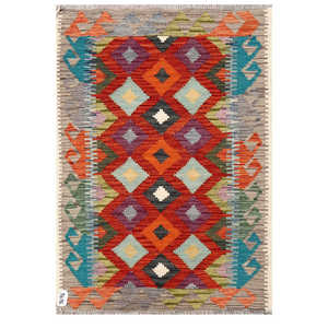 Tapis Kilim d'Afghanistan Maimana 118 X 83 cm, décoration murale - Product Image 1