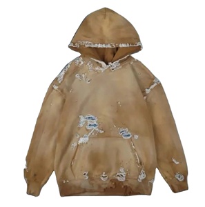 Offre Spéciale tendance nouveau Style Street Wear poids lourd hommes en détresse lavage à l'acide sweats à capuche thermiques pour hommes 2026 - Product Image 3