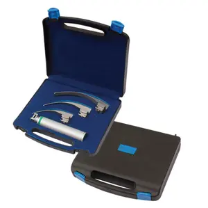 Macintosh Fiber Optic Laryngoscope Set of 3 Blades Laryngoscope and Accessories General Surgery Instruments