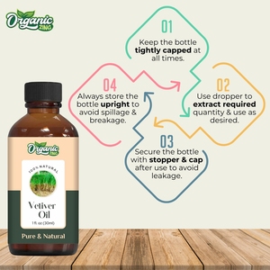 Huile organique de vétiver de Zing 100% emballage adapté aux besoins du client de prix le plus bas pur et naturel disponible - Product Image 5