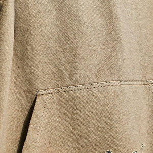 New Design <b>Top</b> Selling Best Men Casual <b>Distressed</b> Hoodies 100% Cotton Winter Low MOQ at Wholesale Price Made in Pakistan - Product Image 6