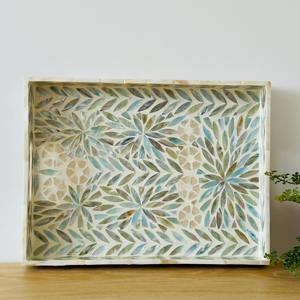 Elegante bandeja de nácar, el más vendido MOP Capiz Shell Bandejas para servicio de restaurante de hotel - Product Image 2