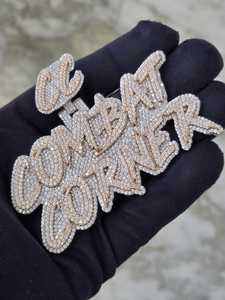 Colgante de Letra Personalizada con Incrustaciones de Moissanita VVS, Plata de Ley 925, Diseño de Lujo, Colgante de Moda - Product Image 3