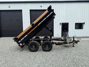 Dump <b>Trailers</b> SL510-10K 5x10 Dump <b>Trailer</b> Heavy Duty Utility Hauler for <b>Farm</b> Construction Transport - Product Image 1
