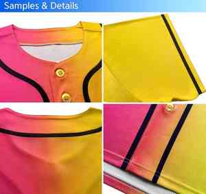 Camisetas de béisbol personalizadas de alta calidad, ropa deportiva completamente transpirable para equipos deportivos, ligas, equipos escolares - Product Image 5