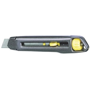 Cuchillo Multiusos STANLEY SB con Hoja Interlock de 18 mm, Cuerpo Metálico de 165 mm de Longitud - Product Image 1