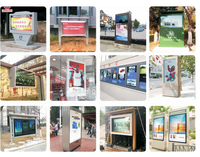49 Inci LED TV Display Kios Berdiri Bebas Digital Signage dan Display Iklan Monitor Totem Layar LCD Luar Panel Signgae