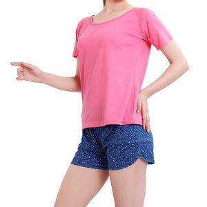 2025 nuevo estilo Casual mujer Twin Set OEM fabricación logotipo personalizado precio al por mayor de algodón suave tela transpirable a prueba de viento sólido - Product Image 1