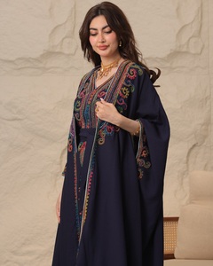 ชุดเดรสอิสลามสำหรับผู้หญิงตัวเล็ก ดีไซน์หรูหราทันสมัย แขนระบายแบบดูไบ ผ้าไหมทำมือ ป้องกันริ้วรอย รับผลิตตามสั่งขายส่ง - Product Image 4